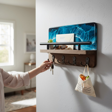 Load image into Gallery viewer, Key Rack with Shelf