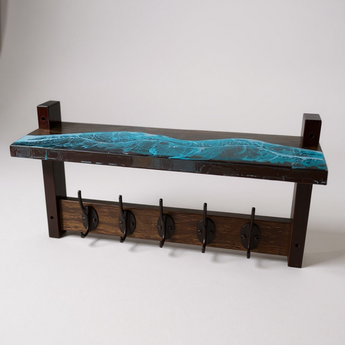 Coat & Hat Rack with Shelf