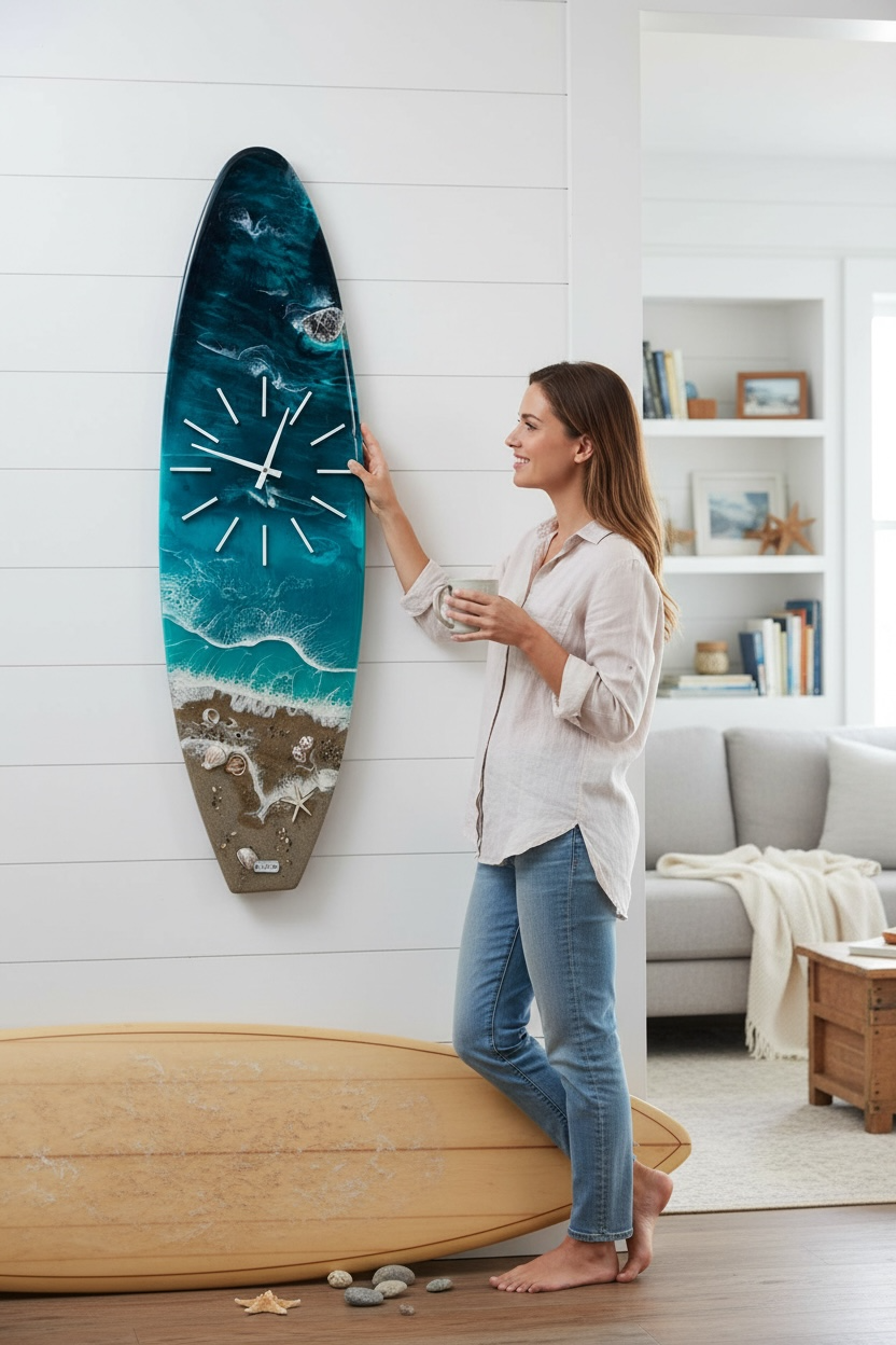 Surfboard clock 1150mm