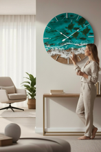 Load image into Gallery viewer, 800mm ocean clock with turtles